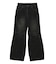 FLOCKED DENIM FLARE PANTS