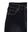 FLOCKED DENIM FLARE PANTS