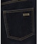 FLOCKED DENIM FLARE PANTS