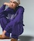 RHINESTONE CURSIVE LOGO SWEAT PANTS