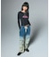 GRADIENT DENIM EASY PANTS