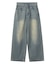 LOGO POCKET LOOSE DENIM PANTS