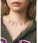 LOGO AND RHINESTONE NECKLACE
