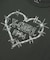 BARBED WIRE HEART L/S BABY TEE