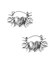 TRIBAL HEART CHARM EARRINGS