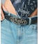 OVAL LOGO CLASP FAUX LEATHER BELT