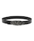 OVAL LOGO CLASP FAUX LEATHER BELT