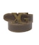XG EMBLEM CLASP FAUX LEATHER BELT