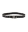 XG EMBLEM CLASP FAUX LEATHER BELT