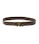 XG EMBLEM CLASP FAUX LEATHER BELT