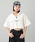 DRAWSTRING CROPPED ANORAK TOP