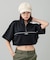 DRAWSTRING CROPPED ANORAK TOP