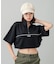 DRAWSTRING CROPPED ANORAK TOP