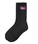 HEART AND WING EMBROIDERED SOCKS