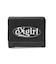 OVAL LOGO CLASP FAUX LEATHER MINI WALLET
