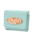 OVAL LOGO CLASP FAUX LEATHER MINI WALLET
