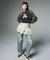 DRAWSTRING DENIM PANTS