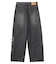 RHINESTONE LOGO LOOSE DENIM PANTS