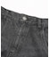 RHINESTONE LOGO LOOSE DENIM PANTS