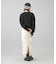 FAUX FUR LOGO COMPACT SWEAT TOP