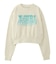 FAUX FUR LOGO COMPACT SWEAT TOP