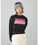FAUX FUR LOGO COMPACT SWEAT TOP