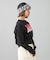 FAUX FUR LOGO COMPACT SWEAT TOP