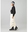 FAUX FUR LOGO COMPACT SWEAT TOP