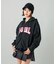 FAUX FUR LOGO ZIP UP SWEAT HOODIE