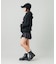 FAUX FUR LOGO ZIP UP SWEAT HOODIE