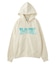 FAUX FUR LOGO ZIP UP SWEAT HOODIE