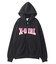 FAUX FUR LOGO ZIP UP SWEAT HOODIE