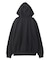 FAUX FUR LOGO ZIP UP SWEAT HOODIE