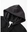 FAUX FUR LOGO ZIP UP SWEAT HOODIE