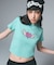 HEART WING SHINY LOGO S/S CROPPED TEE