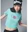 HEART WING SHINY LOGO S/S CROPPED TEE