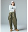 PIGMENT DYED FACE AND LOGO SQUARE PATCH SWEATPANTS