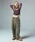 OVERDYED NUMBER PATCH CARGO SWEATPANTS