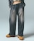 FACE LABEL WASHED SWEATPANTS