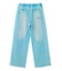 FACE LABEL WASHED SWEATPANTS