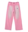 FACE LABEL WASHED SWEATPANTS