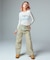 CURSIVE LOGO DENIM CARGO PANTS