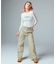 CURSIVE LOGO DENIM CARGO PANTS