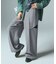CURVED CUT PANELED PANTS