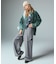 CURVED CUT PANELED PANTS