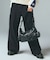 CURVED CUT PANELED PANTS