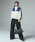 CURVED CUT PANELED PANTS