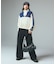 CURVED CUT PANELED PANTS