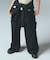 CURVED CUT PANELED PANTS
