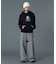 CURVED CUT PANELED PANTS